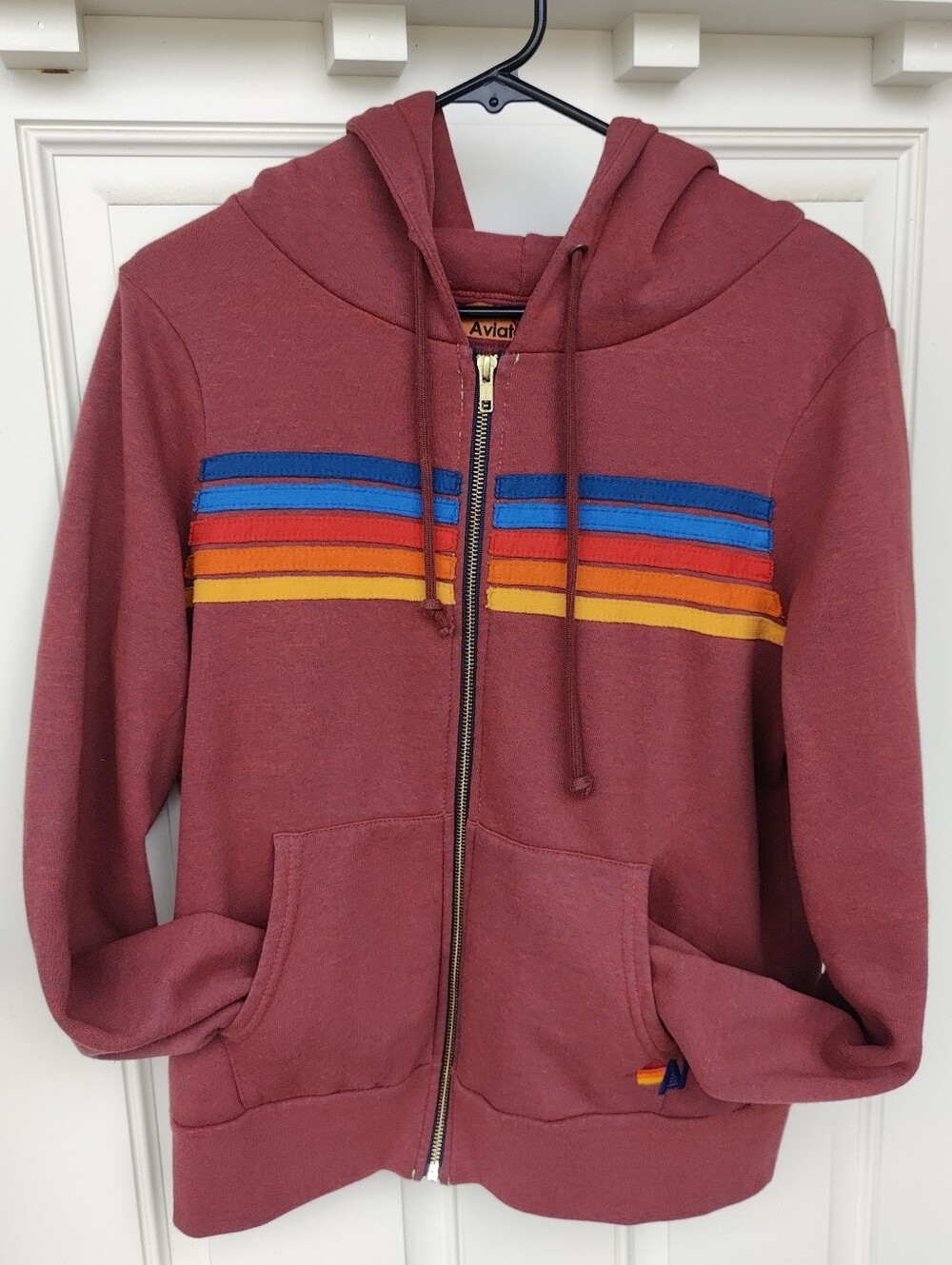 Aviator Nation 5 stripe hoodie Size small - Picture 3 of 14